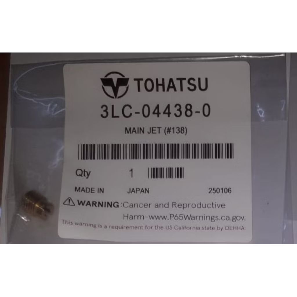 Main jet mesin Tohatsu 50pk. Asli