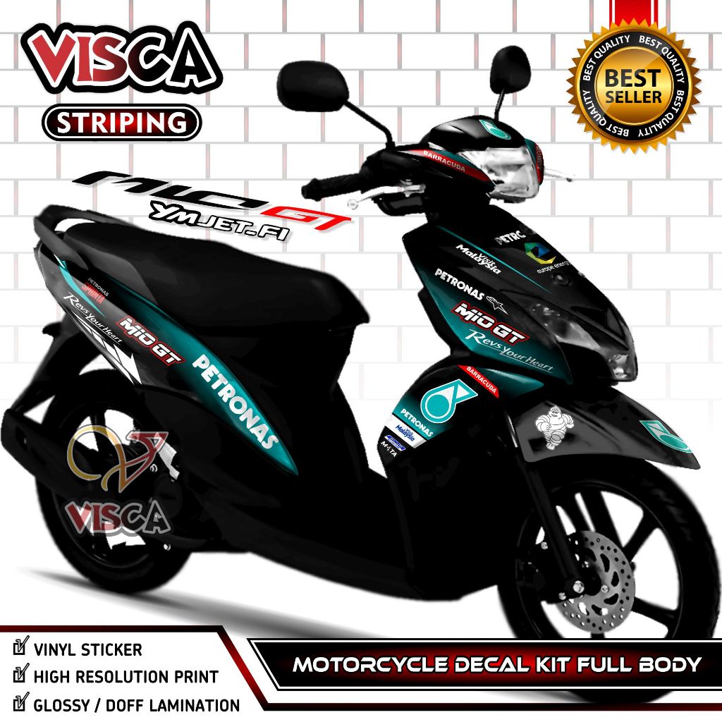 Decal Mio GT Full Body - Stiker Mio GT Variasi Full Body - Striping Mio GT Variasi - Decal Hologram 