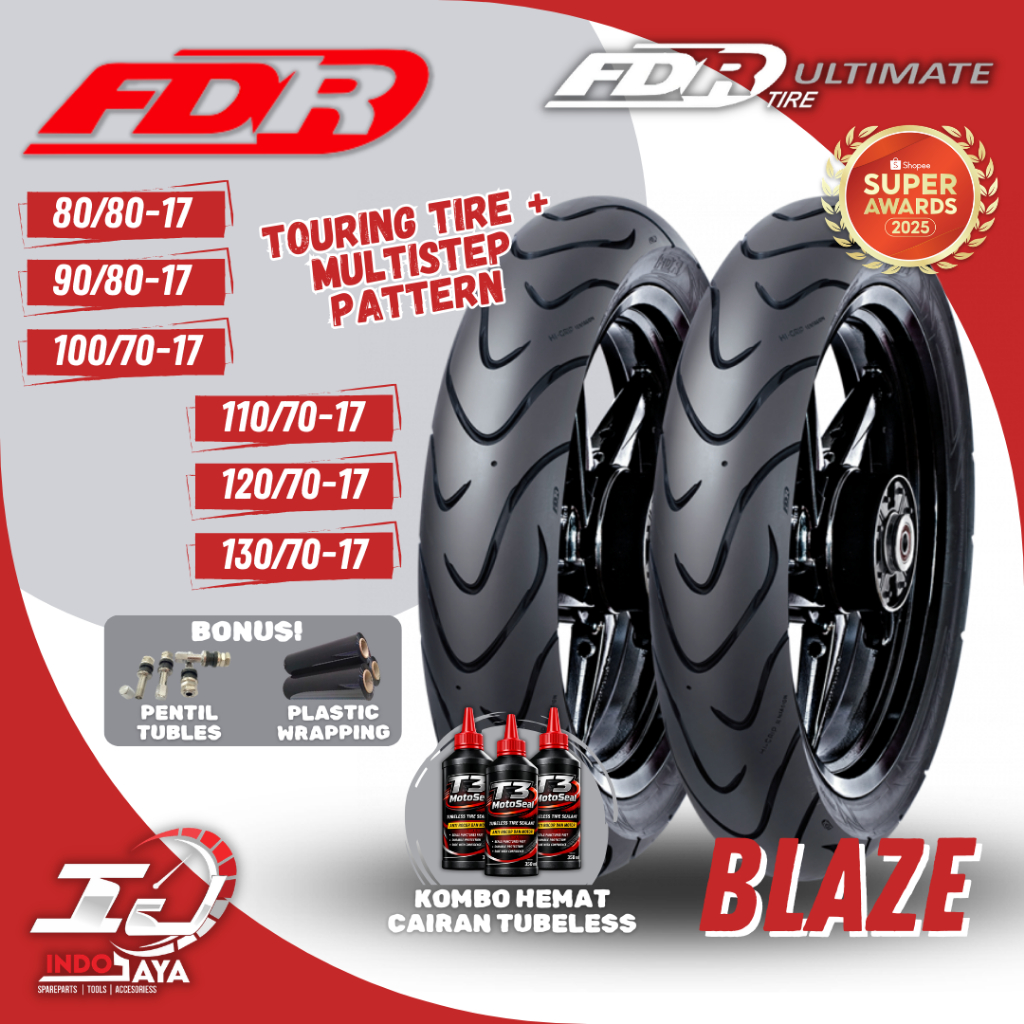 [READY COD] BAN FDR BLAZE RING 17 ( 80/80-17 / 90/80-17 / 100/70-17 / 110/70-17 / 120/70-17 / 130/70