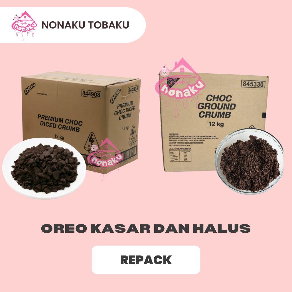 OREO CRUMB KASAR DAN HALUS 100 GR, 250 GR, 500 GR