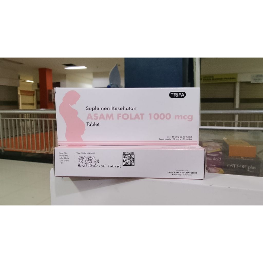asam folat 1000mcg/box