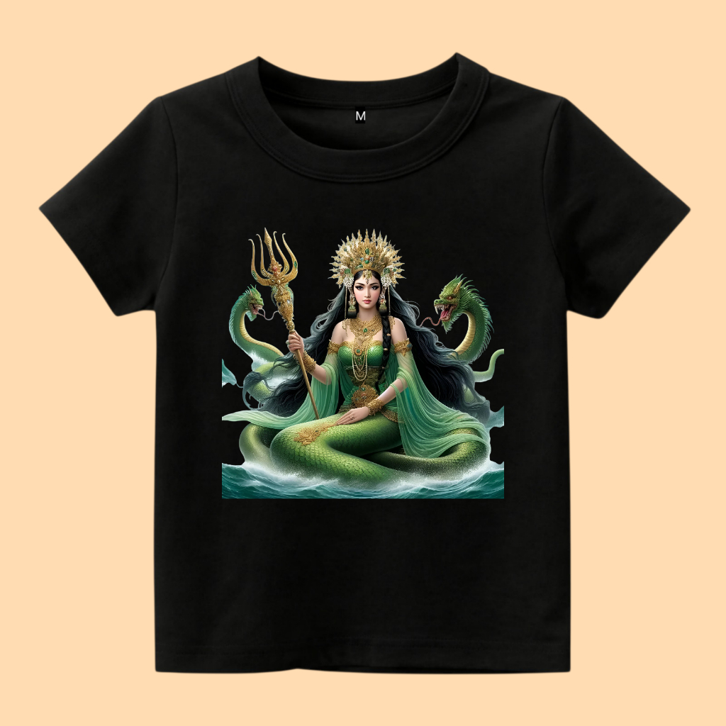 Baju Kaos anak gambar Nyi roro kidul pantai selatan