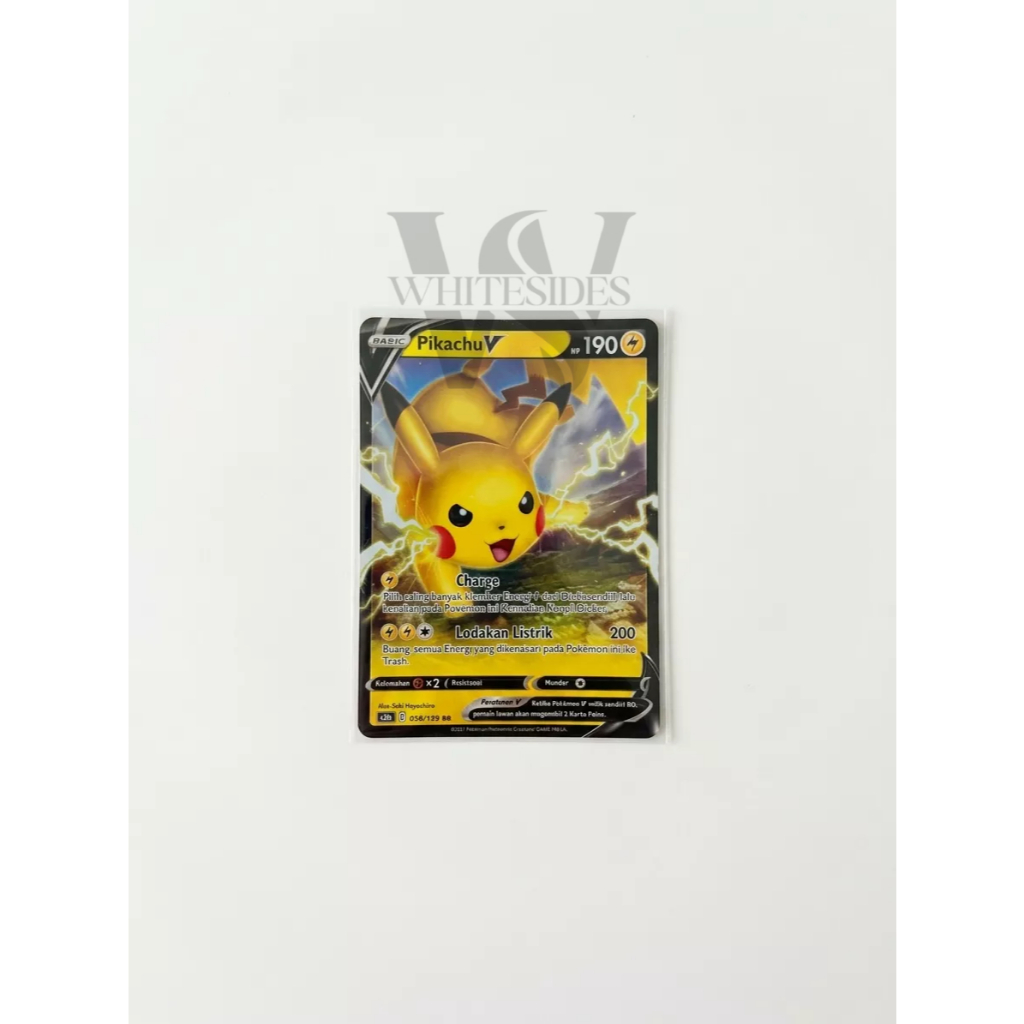 Pikachu V 058 - SC3A 2021 Pedang & Perisai Koleksi VMax Set A Berkilau Pokemon Charizard Snorlax Psy