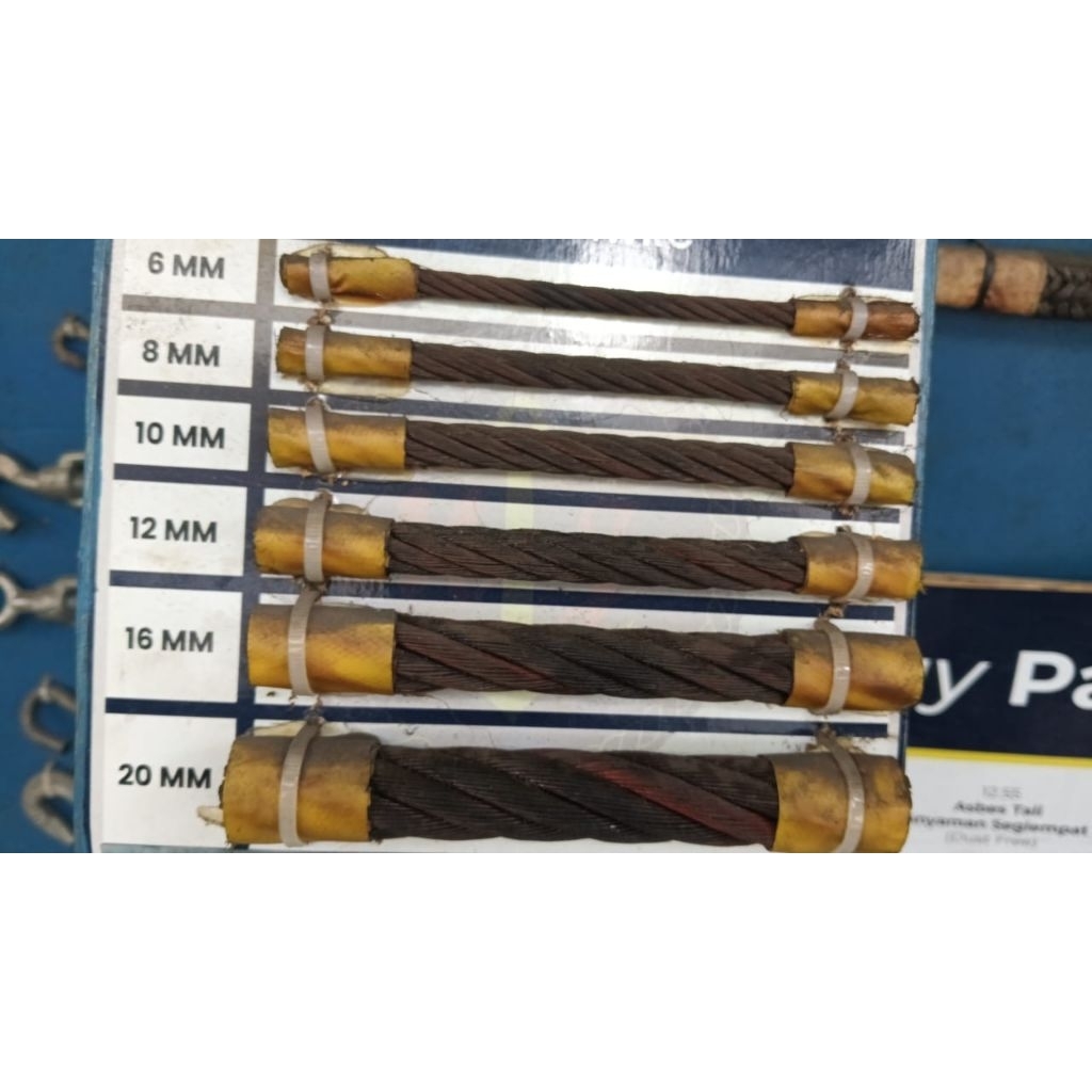 Kawat Seling Baja IWRC Ukuran 20MM (Harga Permeter atau Jual ECERAN)