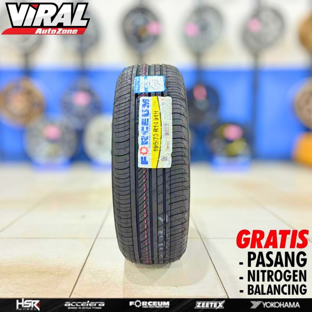 Ban Mobil 195 70 R14 FORCEUM ECOSA Ban Tubeless Ring 14 Cocok Untuk Kijang