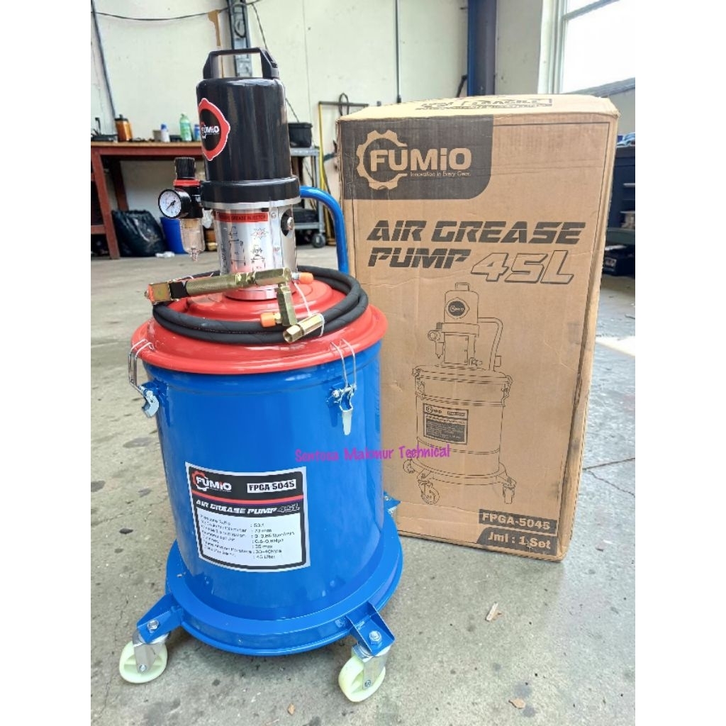 FUMIO 45L Pompa Oli Minyak Gemuk Angin Lubricator Drum Pispot Air Lubricator Grease Pump 45 L