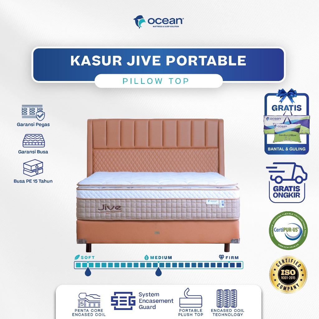 Ocean Springbed - Kasur Jive Portable Pillow Top