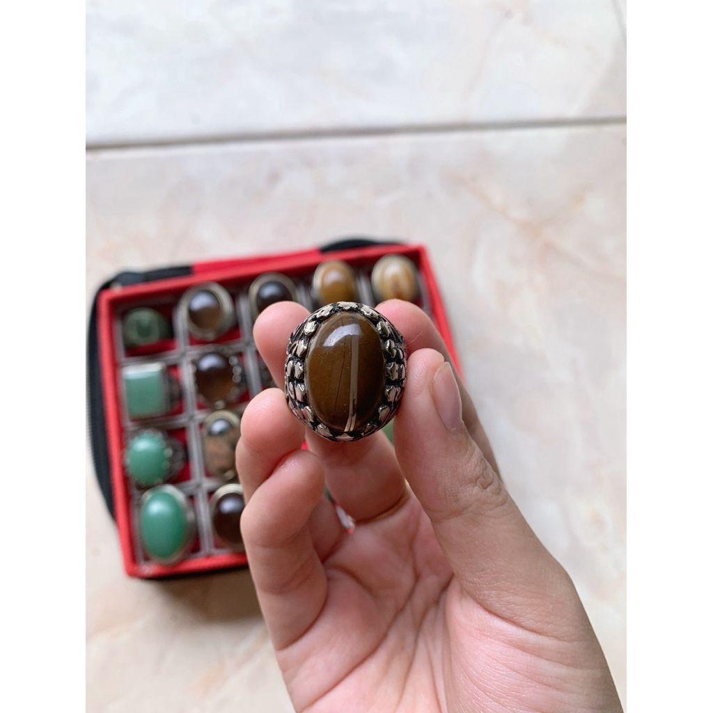 Cincin Batu Akik Sodolanang Galih Asem