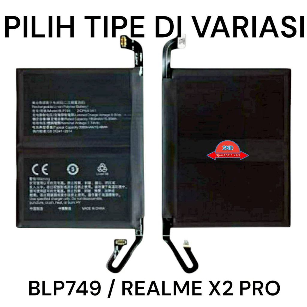 Baterai Oppo BLP713 BLP727 BLP749 BLP757 Realme 3 Pro X Lite A5 2020 A9 2020 Realme X2 Pro Realme 6 