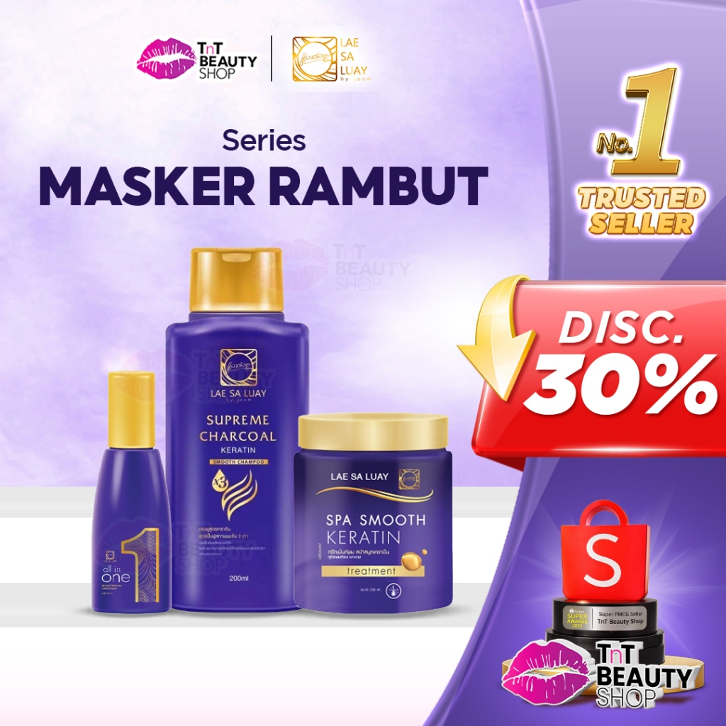 [BPOM] Lae Sa Luay Super Smooth Hair Spa Smooth Keratin / Masker Rambut / Creambath / Treatment | Tn