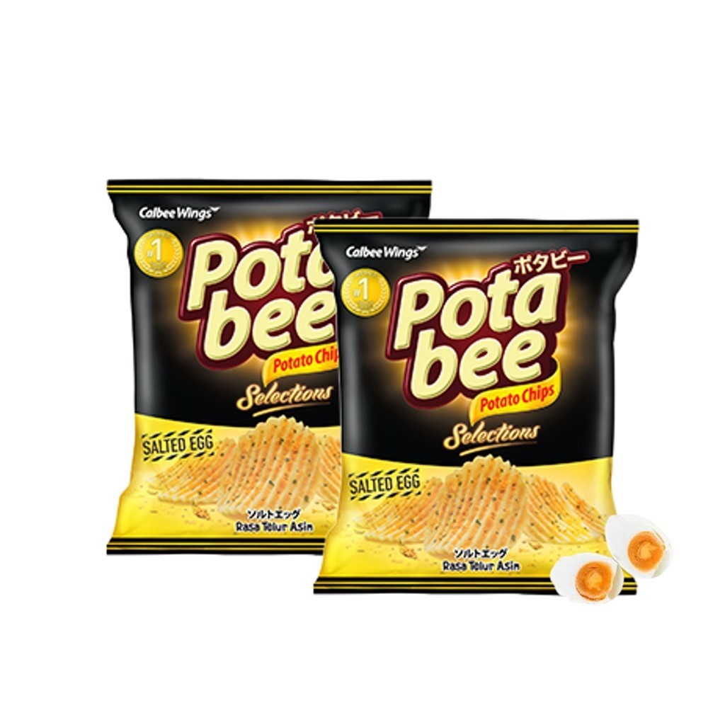 Potabee Keripik Kentang Selections Salted Egg 65 Gr x2 - Gambar 3