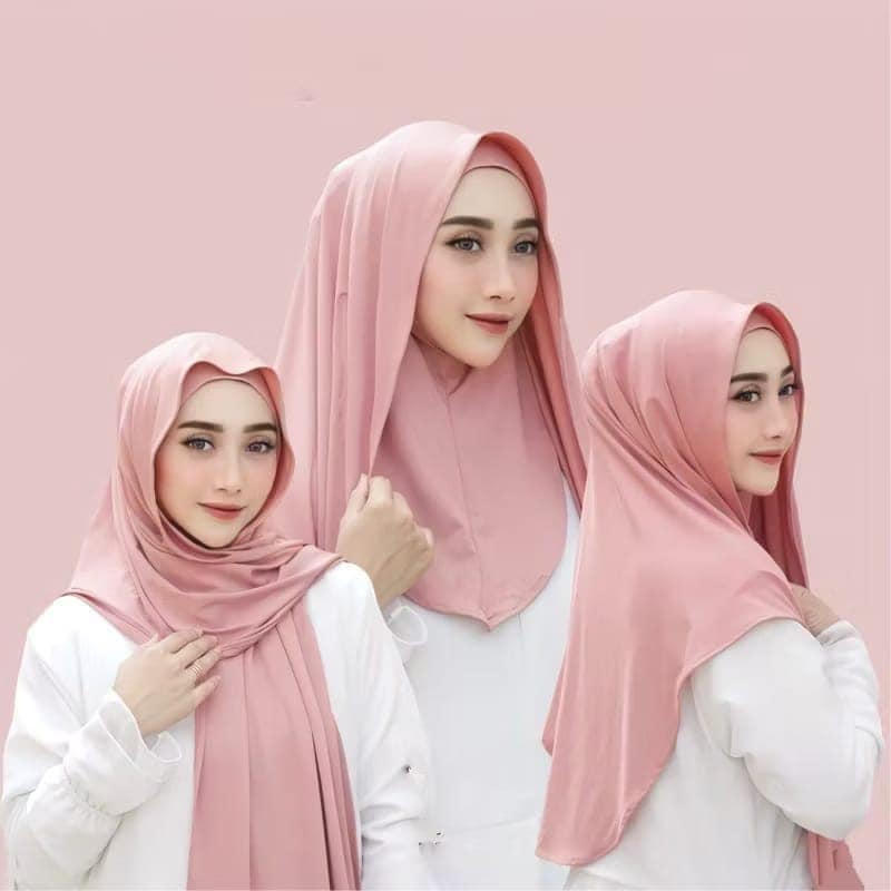 PASHMINA JERSET INNER TUTUP INSTAN PASHMINA PANJANG ELEGANT SIMPEL