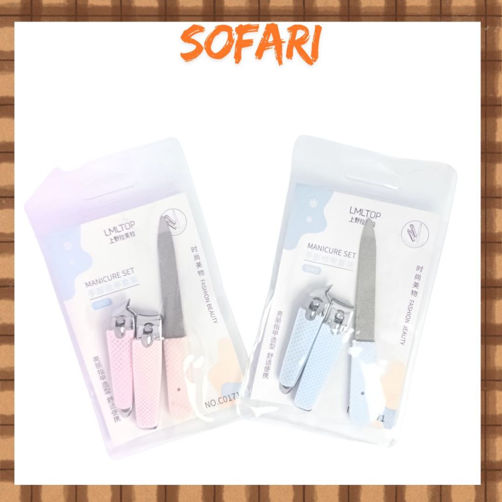 SOFARI Gunting Kuku Set PREMIUM / Gunting Kuku Manicure / Alat Manicure