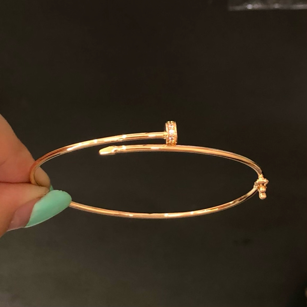 MA8- GELANG OVAL PAKU UBS 2.25GR KADAR 6K DIAMETER 5.7CM