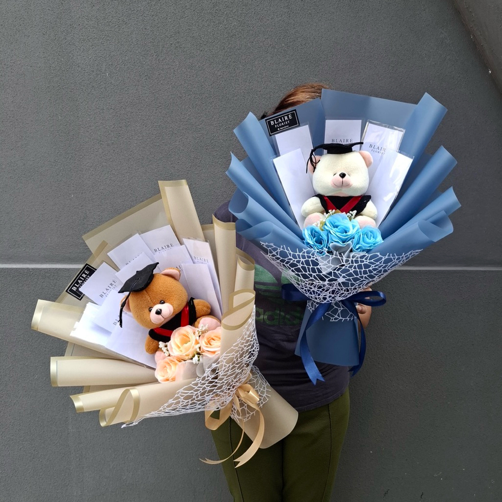 BUKET WISUDA DAN UANG KOSONG FREE MAWAR PALSU BONEKA | MONEY BOUQUET READY LANGSUNG KIRIM ARTIFICIAL
