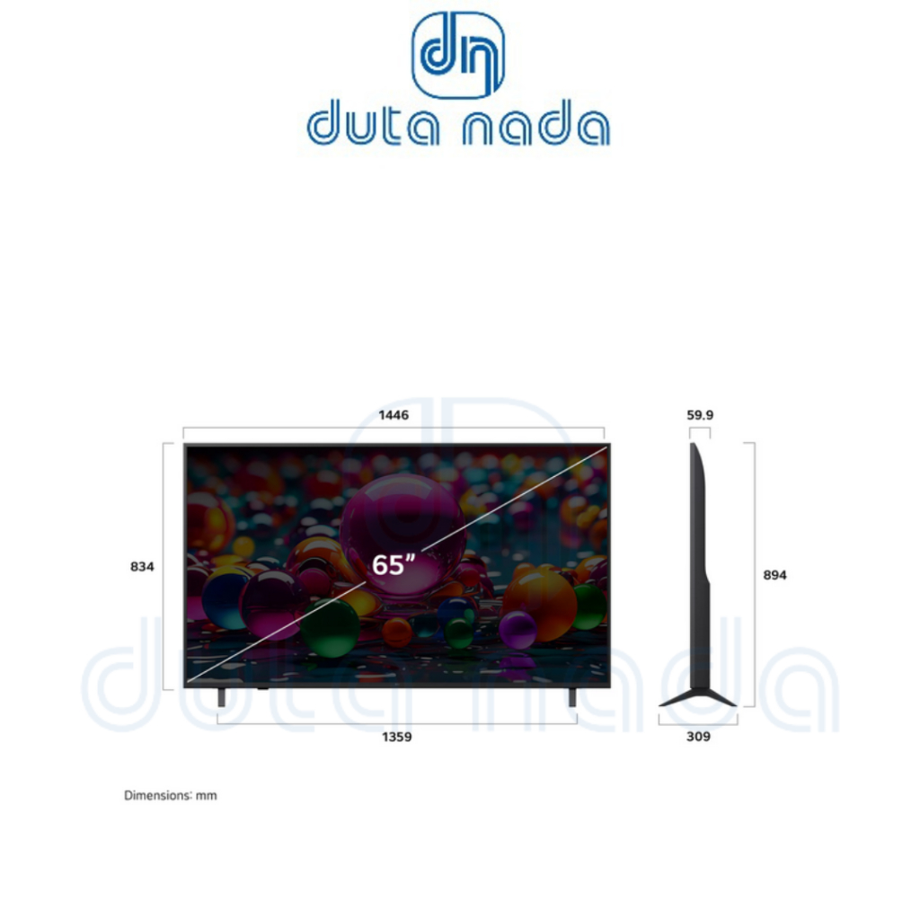 LG UHD TV Smart TV 65 inci LG UHD AI 4K 2025 65UA7550PSA / 65UA7550PSA