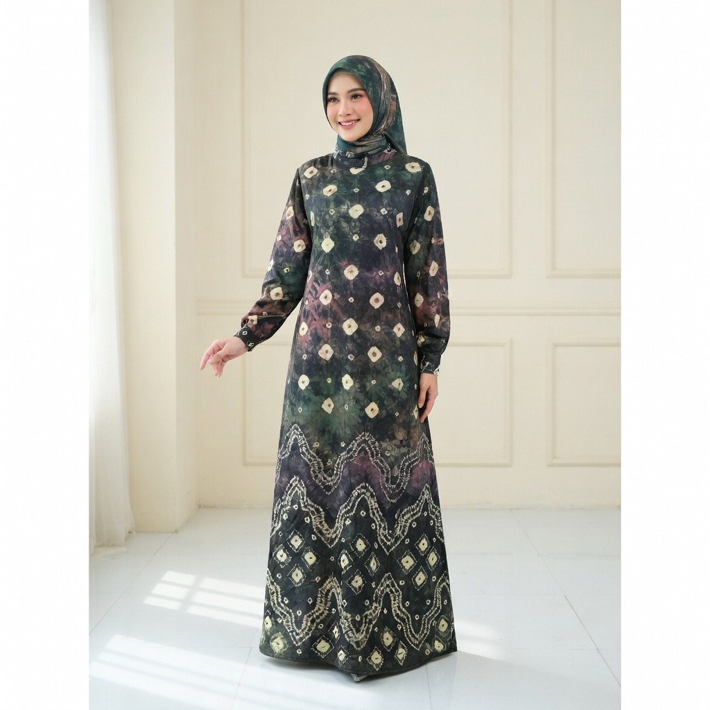 GAMIS JUMPUTAN JUMBO SIZE BATIK JUMPUTAN ETNIK HANDMADE PALEMBANG