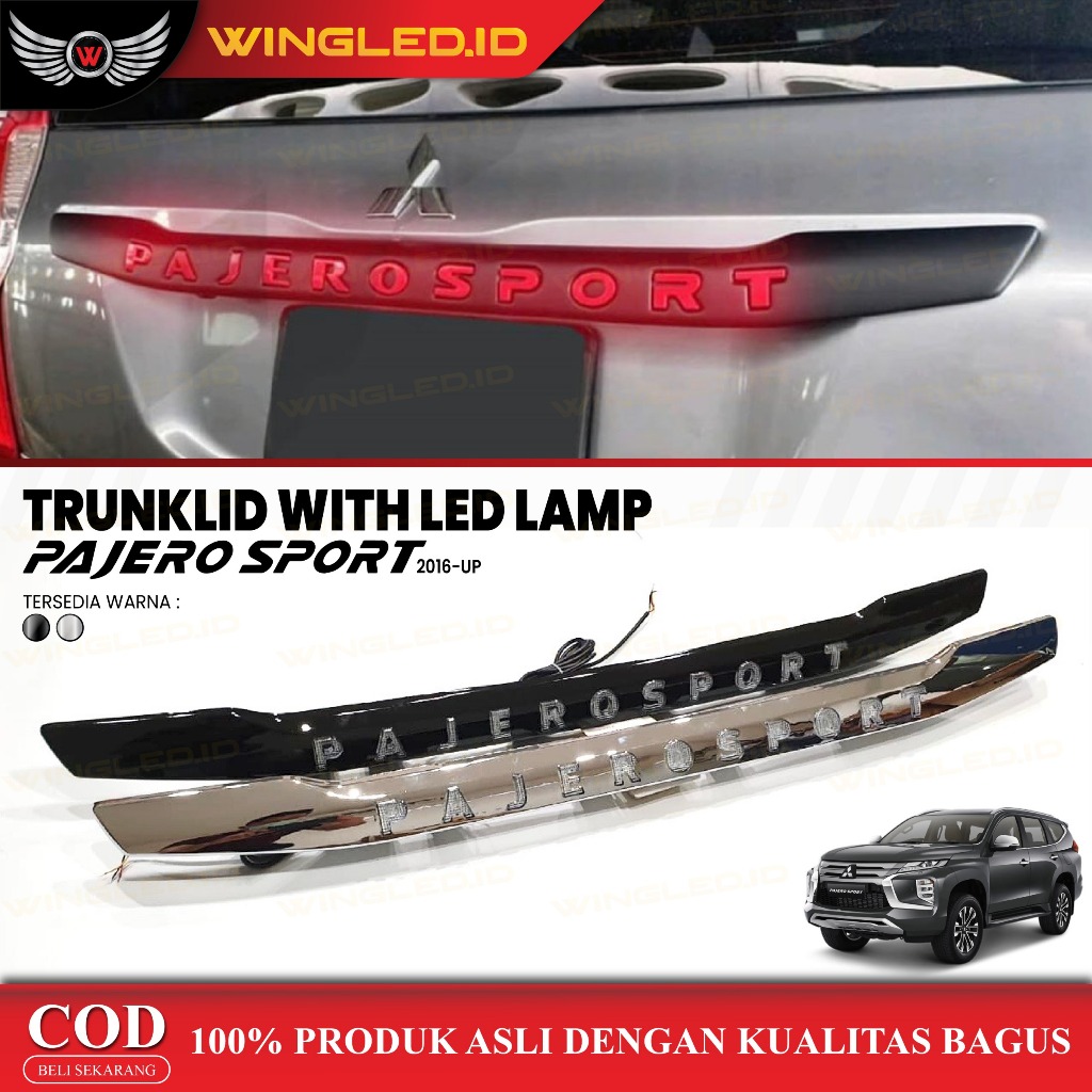 Trunk Lide All New Pajero Sport 2016-UP Lampu Aksesoris Mobil
