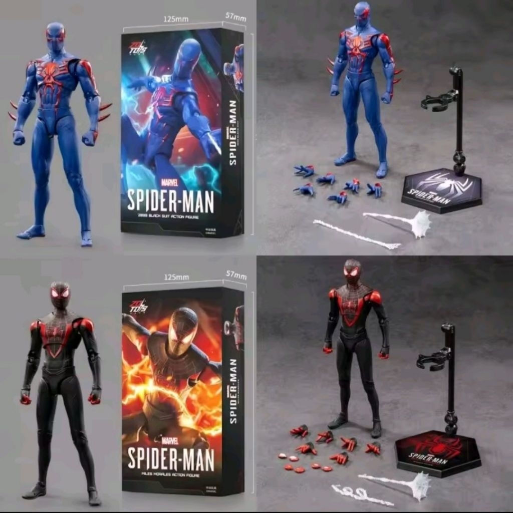 ZD Toys Original Spider Man 2099 Miles Morales Action Figure