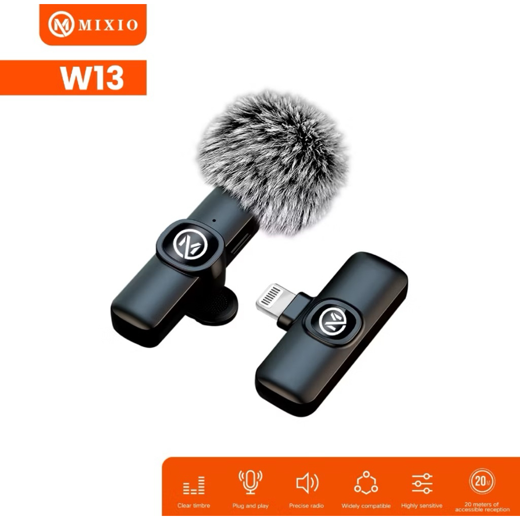 MIXIO Microphone Clip On Wireless W13