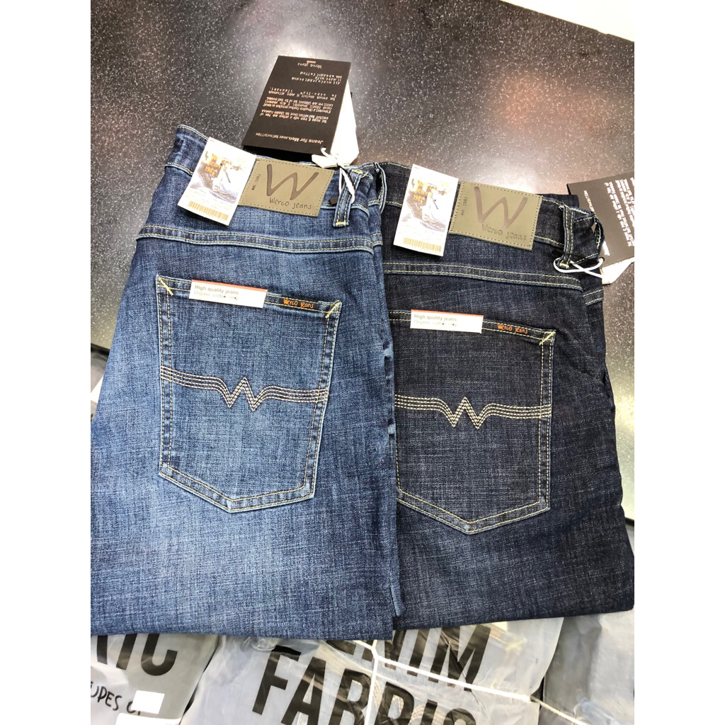 ( 33-38 )Celana Jeans Panjang Pria WERCO slimfit Original Model Terbaru