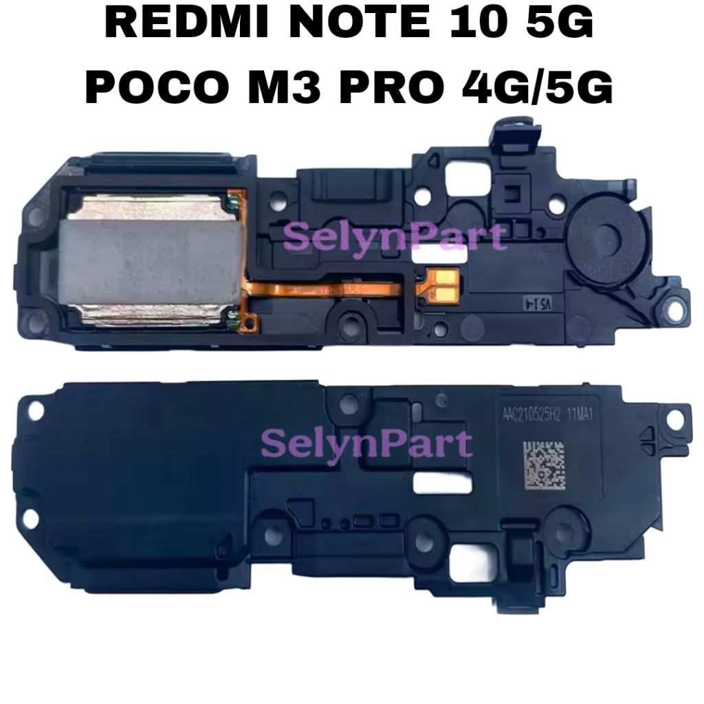 SPEAKER MUSIK BAWAH / BUZZER BAWAH FULSHET ORI HP XIAOMI REDMI NOTE 10 5G / POCO M3 PRO 4G/5G