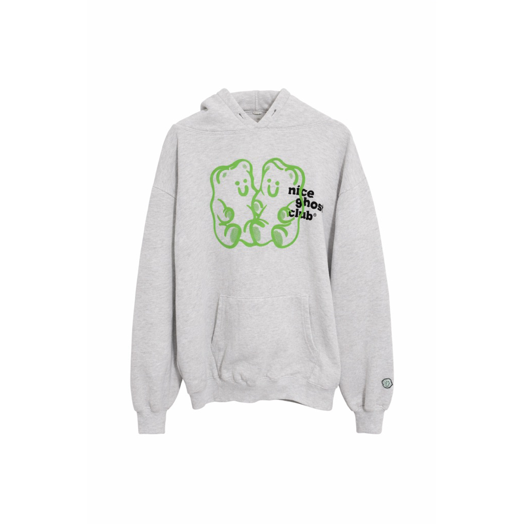 Art Bear Oversize  boxy Tebal Korea Hype Hoodie Nice Ghost Club Size L Original Graphic Streetwear