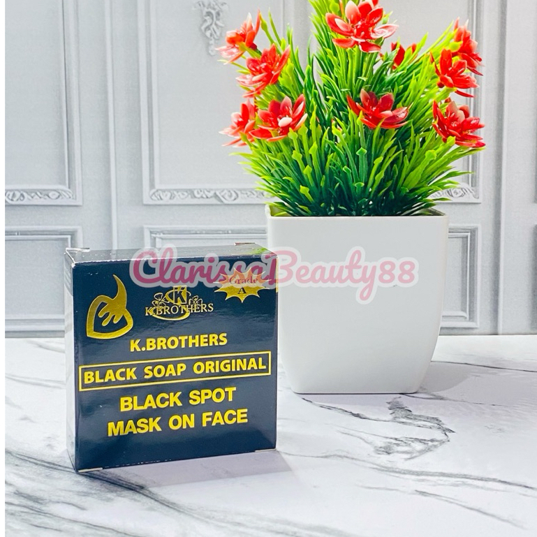 K BROTHERS BLACK SOAP SABUN DARK SPOT ORIGINAL THAILAND
