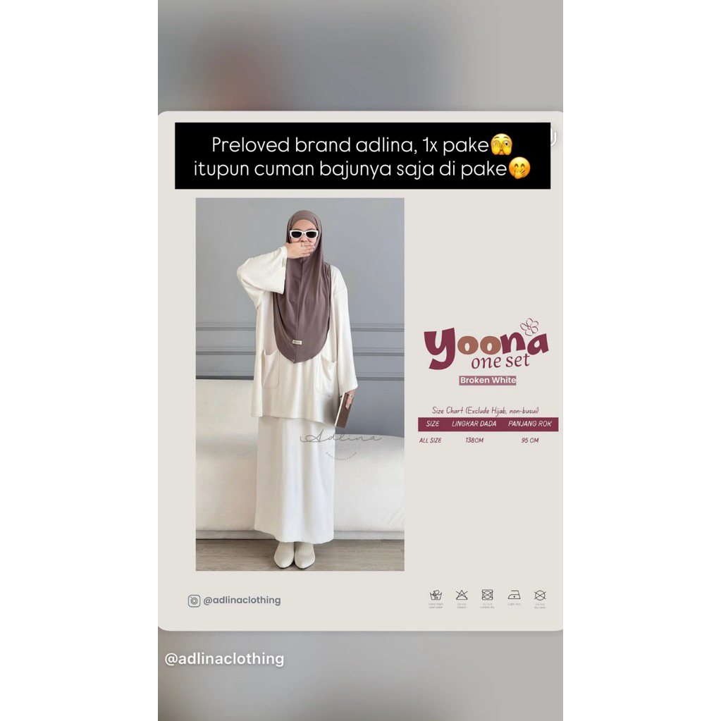 adlina clothing yoona one set