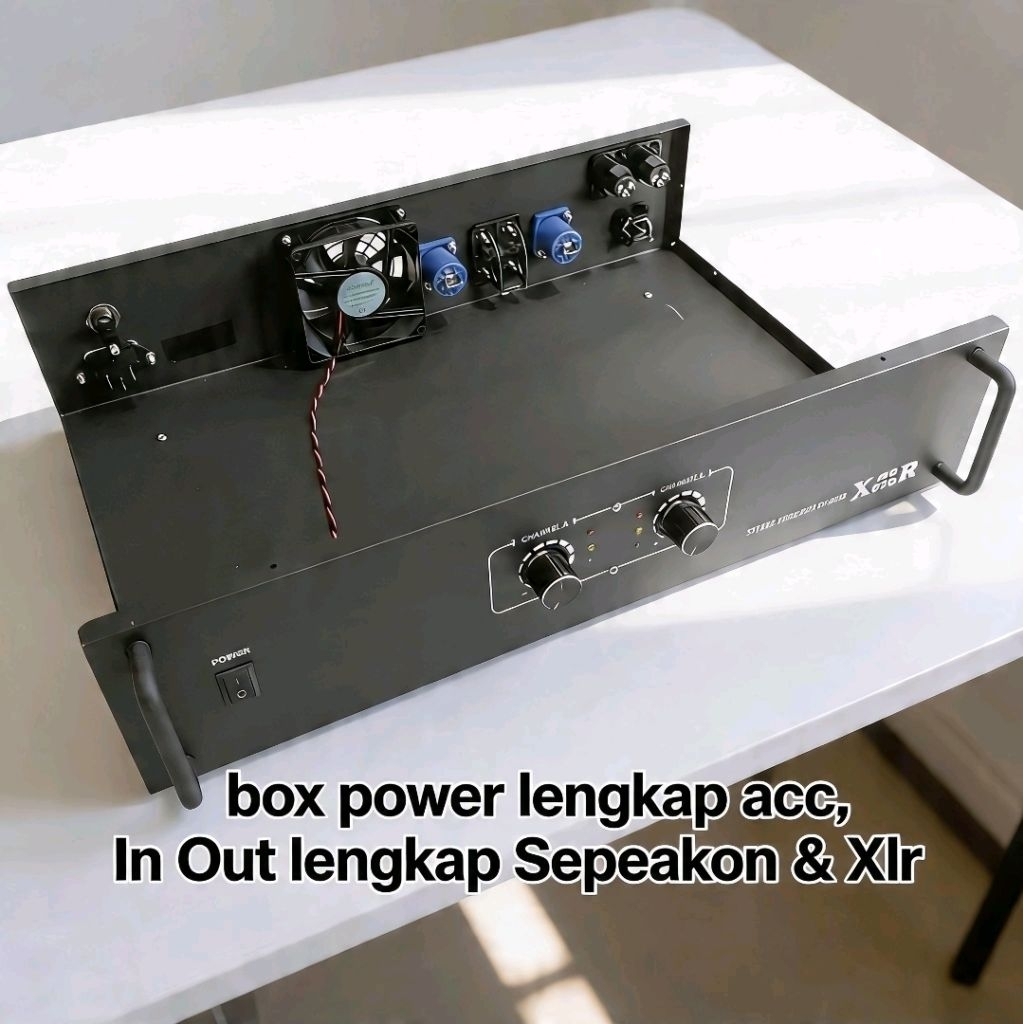 BOX AMPLI AMPLIFIER XR 0220 AMPLI POWER LENGKAP ACC