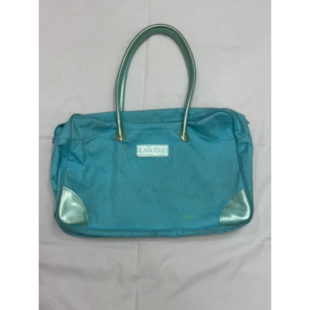 Preloved Lancome Original Tas Tangan Fungsional Biru Terang Biru Besar Big Blue Tote Bag