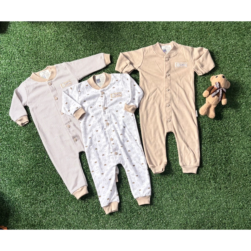 sleepsuit bayi newborn merk fluffy fluffy baby wear baju bayi fluffy