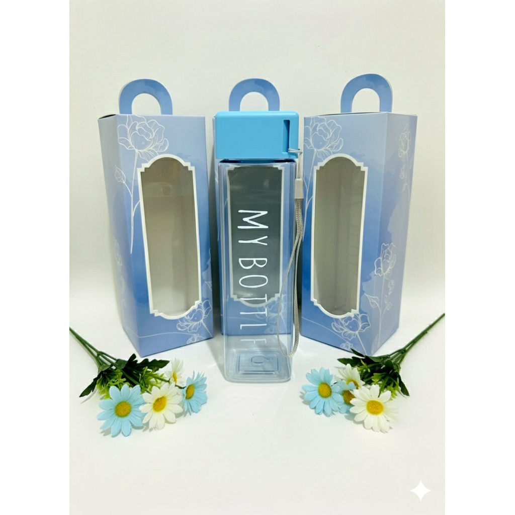 My Bottle Kotak 500ml - Desain Unik, Tahan Panas, Warna Menarik Kemas Box