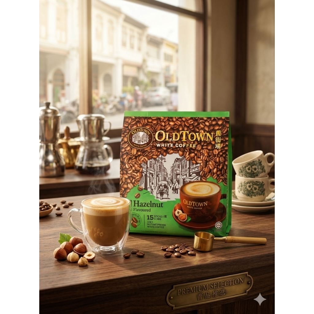 OldTown White Coffee Hazelnut Original Malaysia 15Sticks x 32Gram