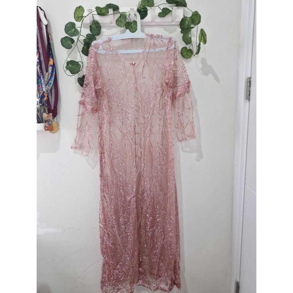 Kebaya outer Tulle Glitter panjang