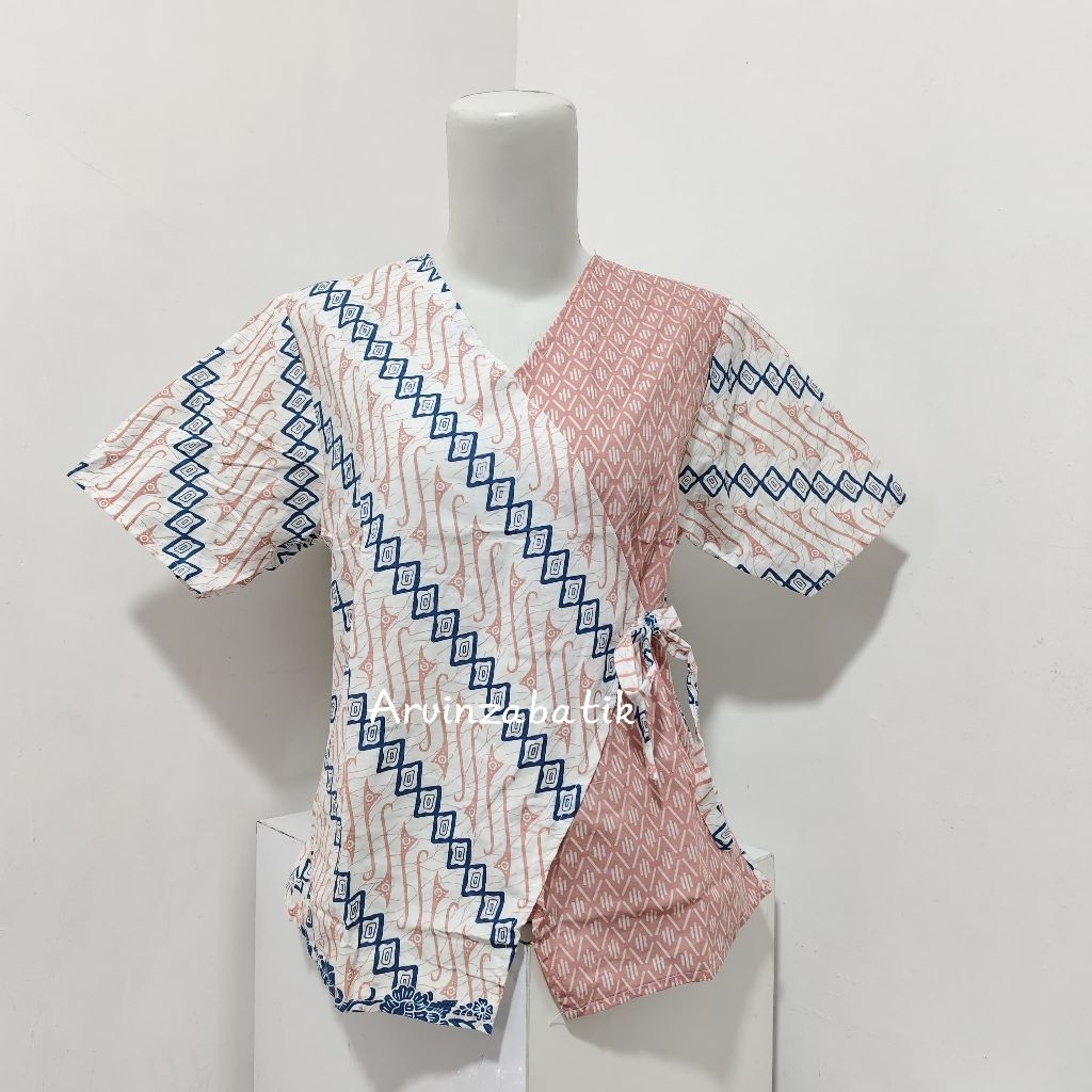 BLOUSE BATIK ABG LENGAN PENDEK LALA//BLUS REMAJA ABG//BLUS MODERN