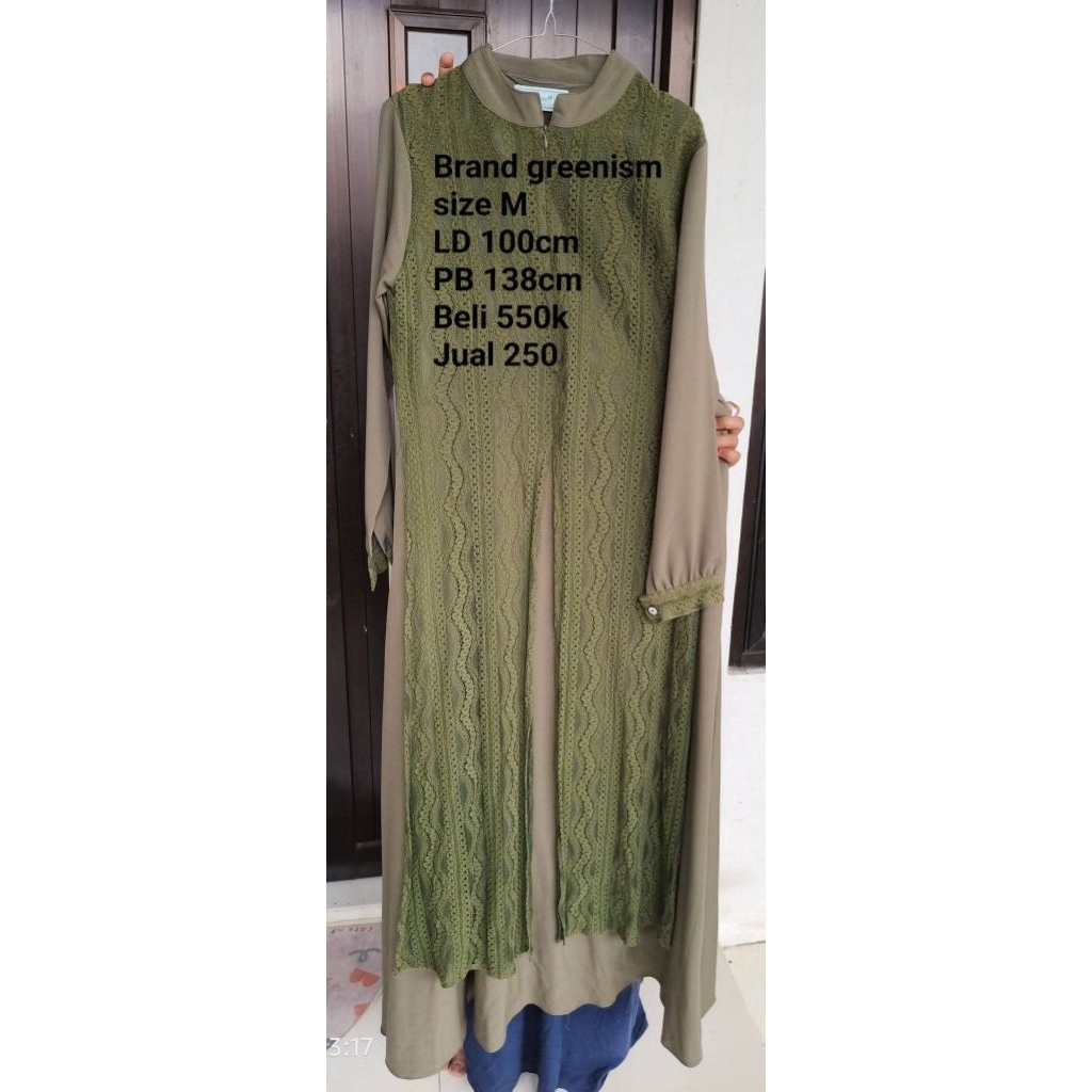 gamis greenism preloved