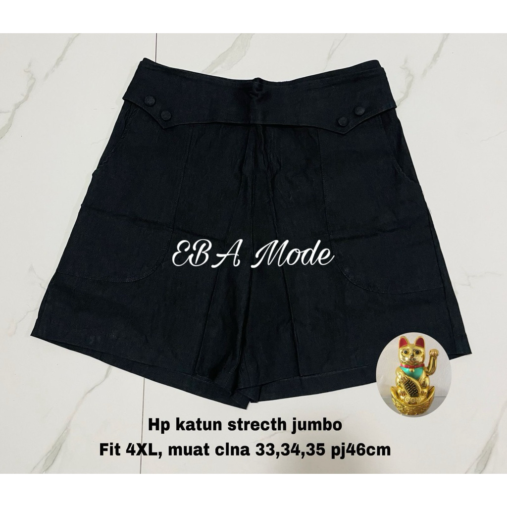 celana hotpans wanita jumbo katun stretch hotpans celana pendek cotton stretch