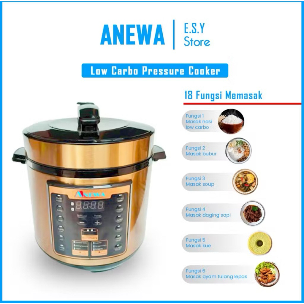 ANEWA Electric Presto Low Carbo 18 in 1 || New