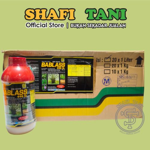 Shafi Tani Herbisida Sistemik Bablas 490 SL 1 Liter 1 Dus (20) Glifosat