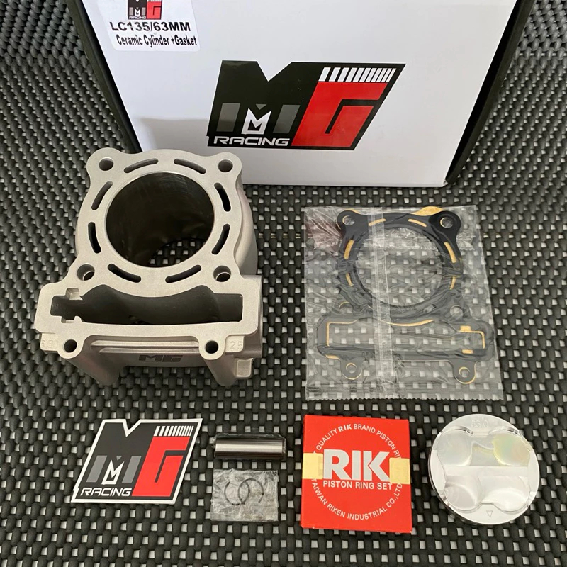 Cylinder Blok Seher Mx Vixion Lc135 Bore Up Boreup 65 Ceramic Keramik