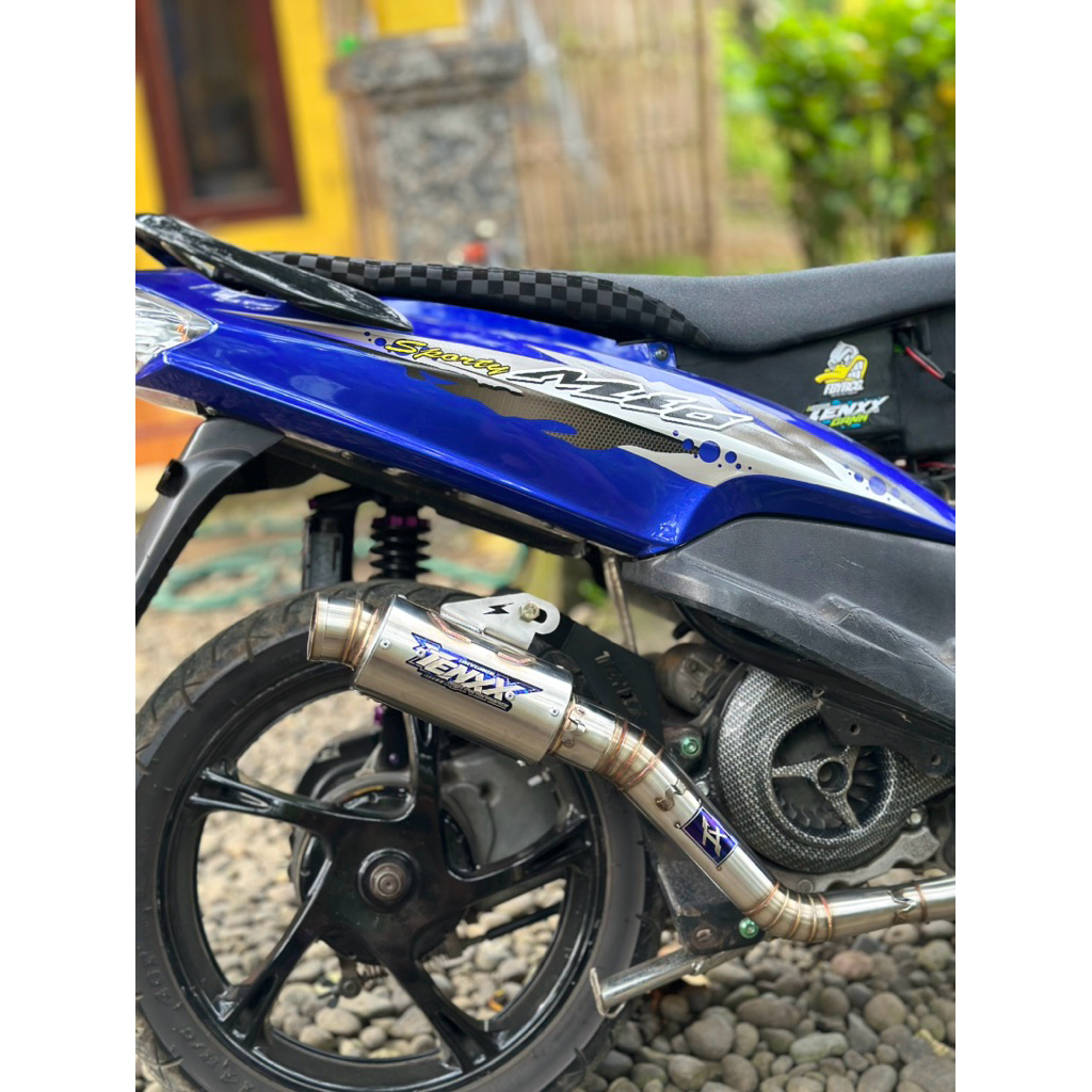 KNALPOT MIO ROADRACE 150CC KNALPOT TENXX RACING MIO ROADRACE FREE BREKET