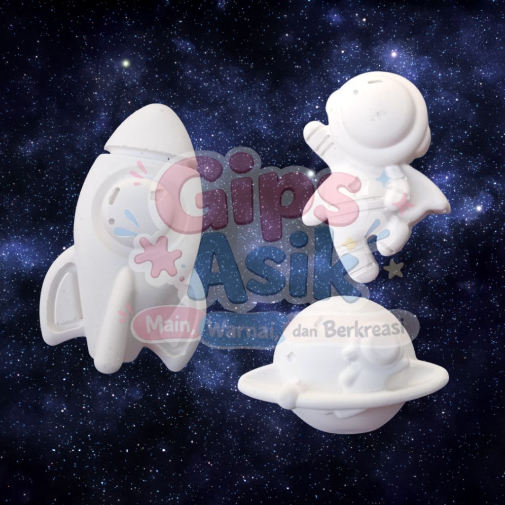 Patung Mewarnai Astronot | patung gipsum