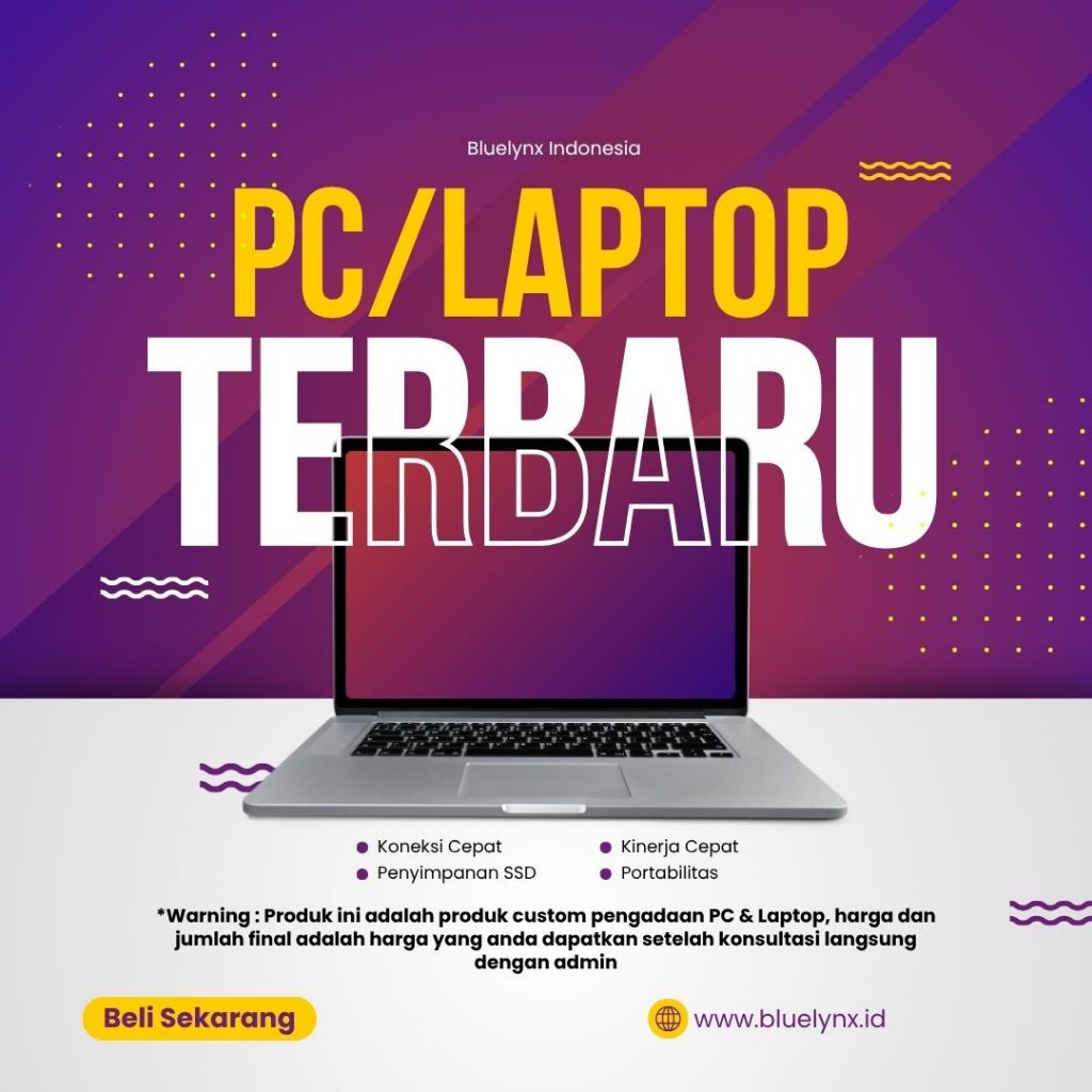 Custom Pengadaan IT: PC Workstation, Laptop Business, & Server Architecture