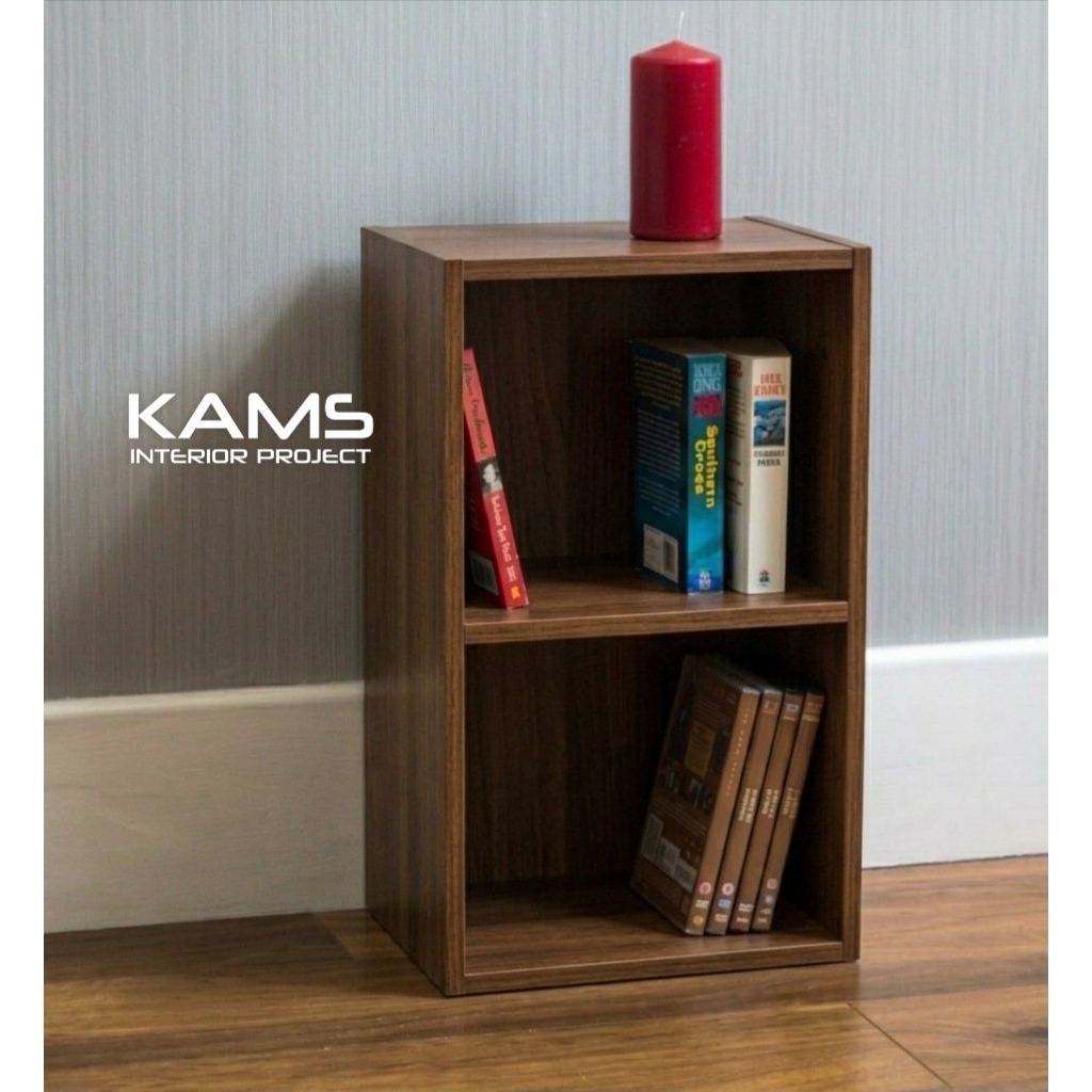 Rak Susun Kayu Serbaguna / Rak Buku Anak Minimalis / Side Table Meja Samping Kasur
