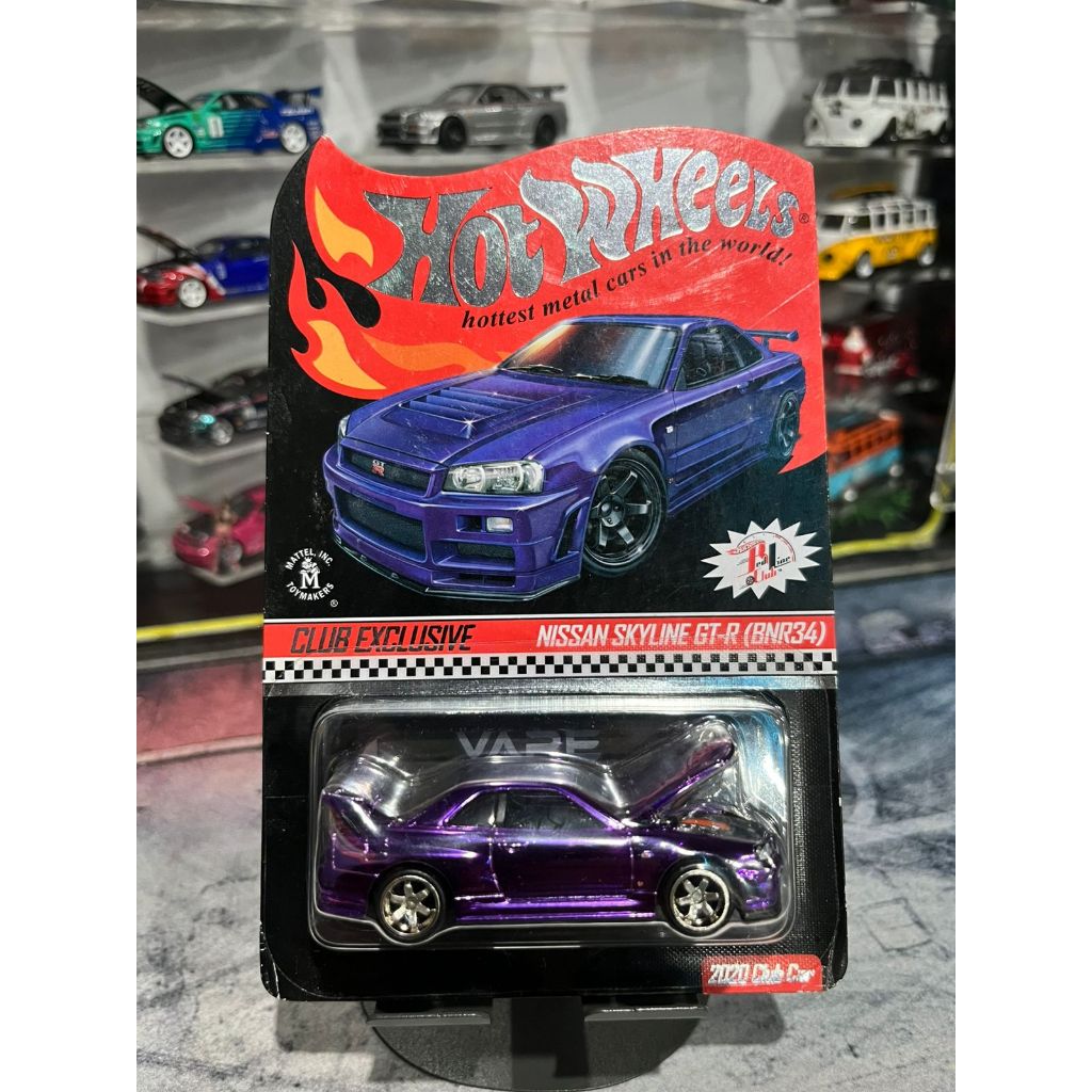 HOTWHEELS RLC NISSAN SKYLINE R34 PURPLE