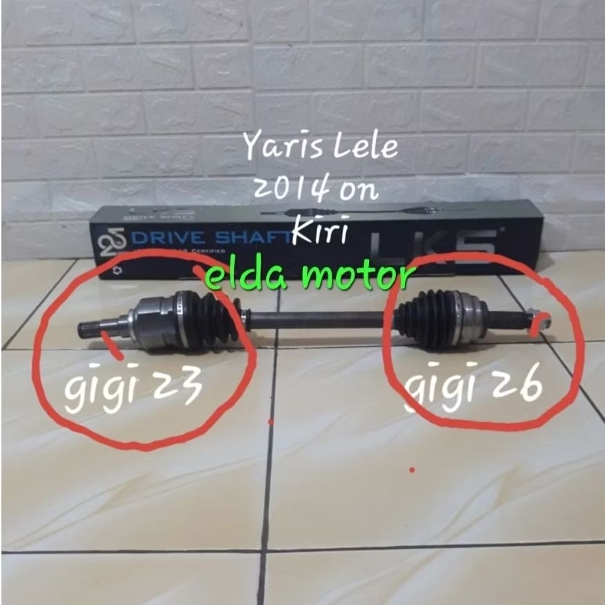 Drive Shaft CV Joint Assy As Roda Komplit Toyota Yaris Lele All New Yaris Tahun 2014 Gen 2