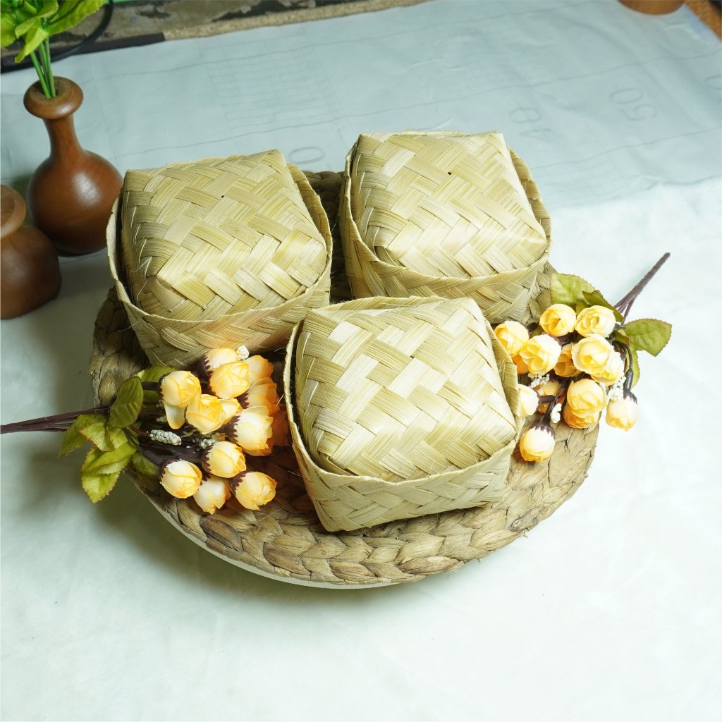 B12 - BESEK 12 x 12 x 6 -Besek bambu murah-besek souvenir-souvenir murah-besek ukuran kecil/MINI