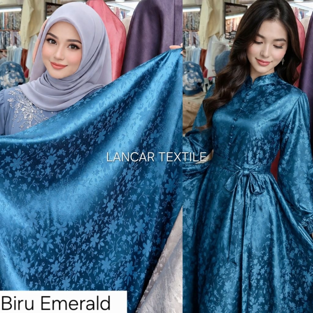 Kain bahan armani jaguard silk halus lembut / Kain armani jaguard silk premium
