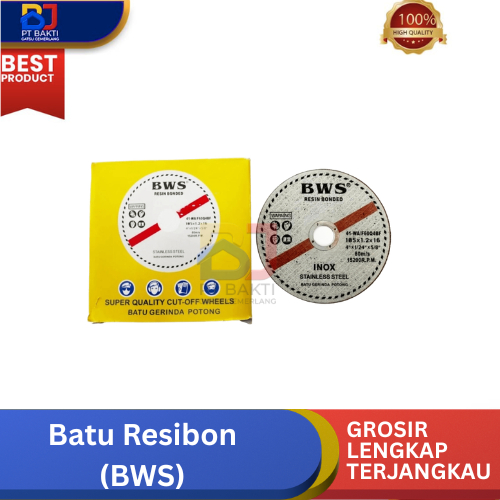 BATU GERINDA POTONG 4 INCH BWS / MATA GERINDA  / BATU GURINDA POLES BWS  / BATU POTONG BESI